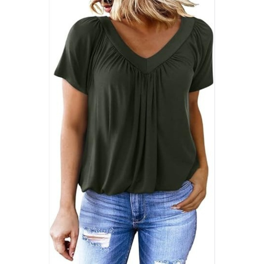 KENNEDY | Top casual con scollo a V