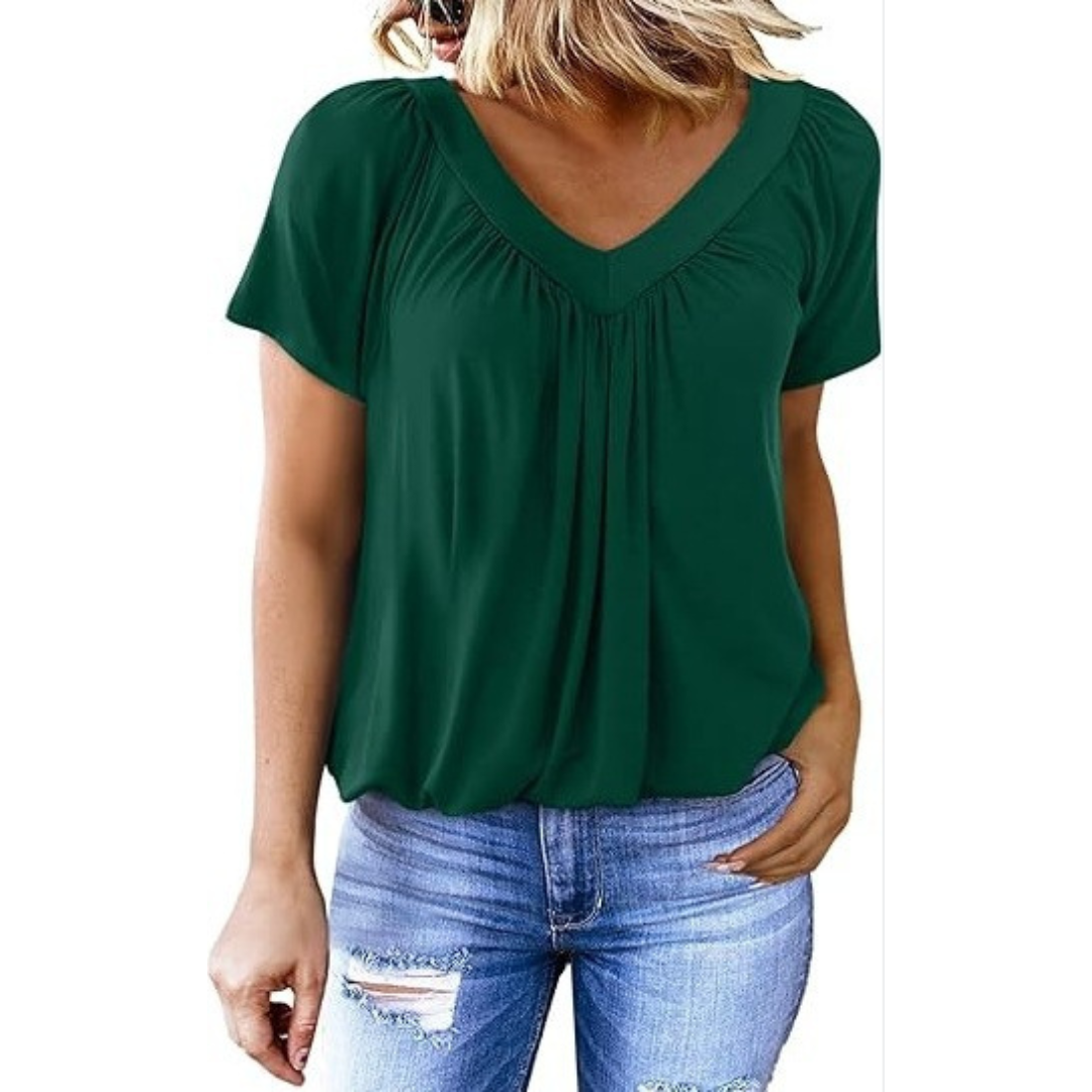 KENNEDY | Top casual con scollo a V