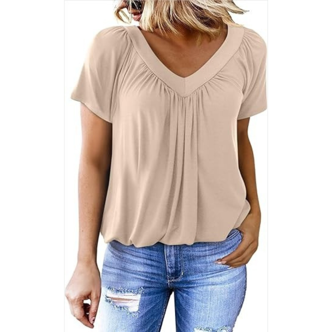 KENNEDY | Top casual con scollo a V