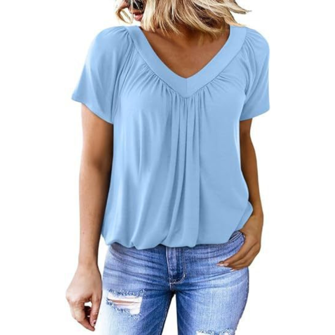 KENNEDY | Top casual con scollo a V