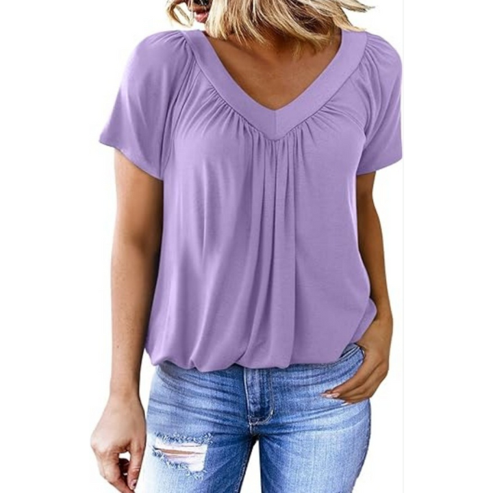 KENNEDY | Top casual con scollo a V
