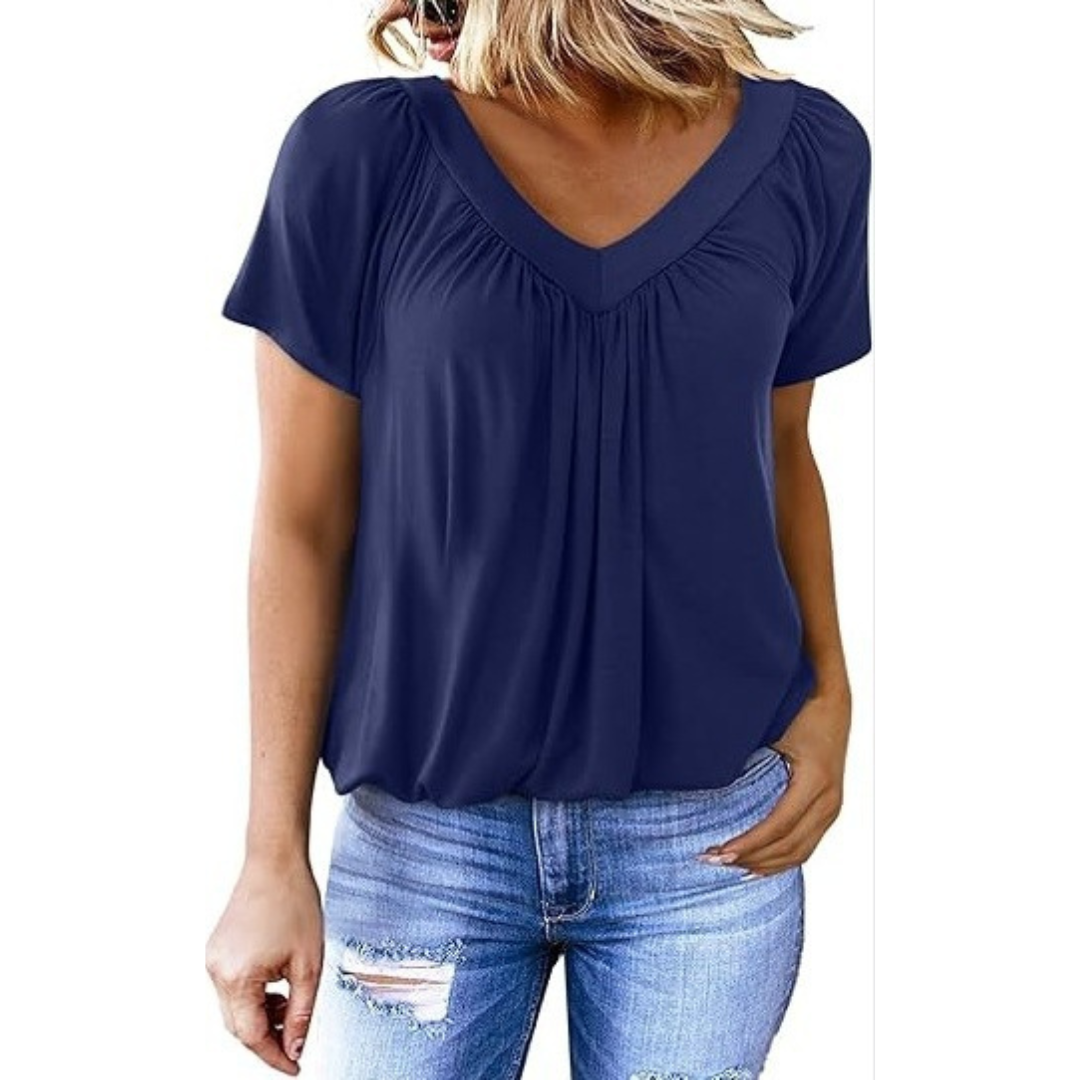 KENNEDY | Top casual con scollo a V