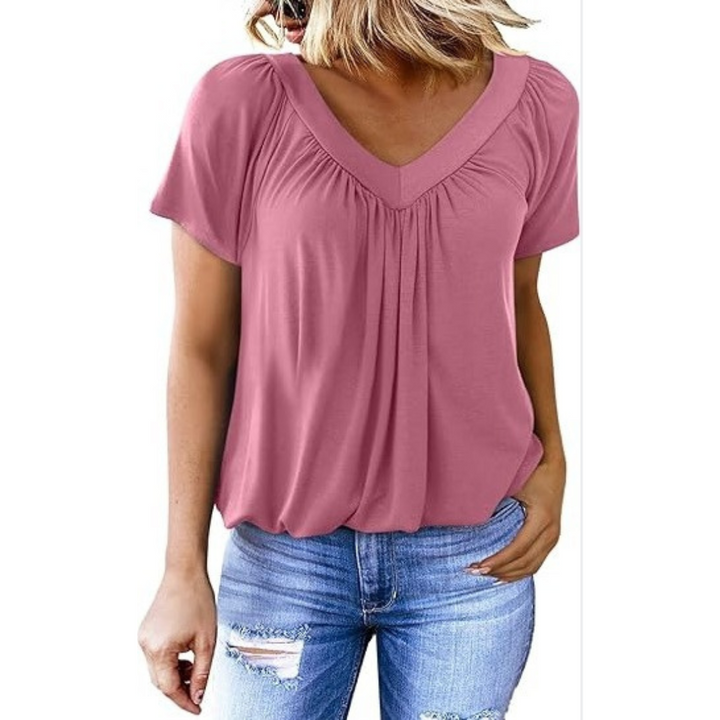 KENNEDY | Top casual con scollo a V