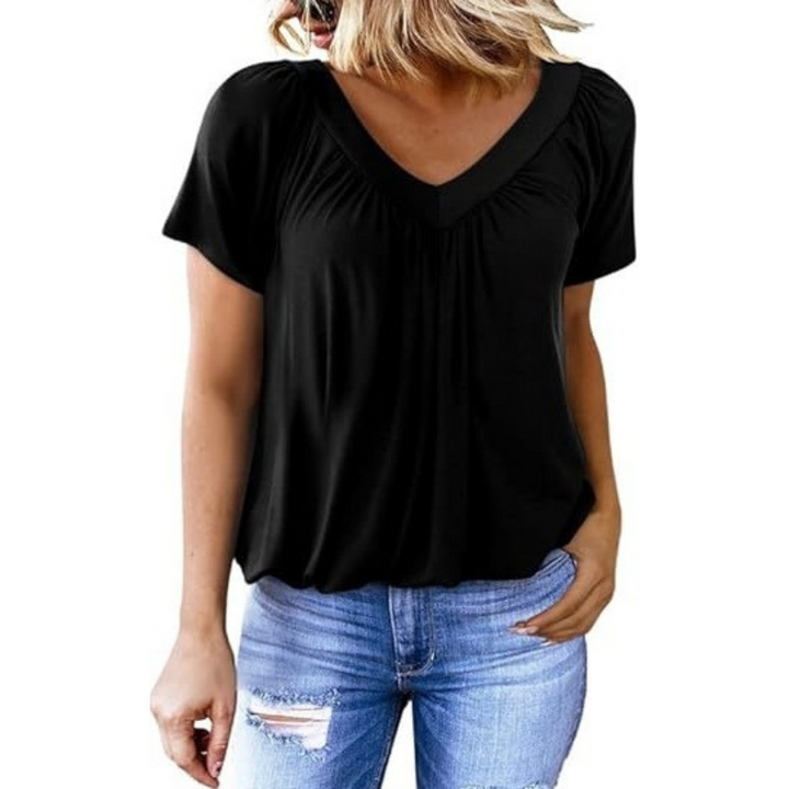 KENNEDY | Top casual con scollo a V