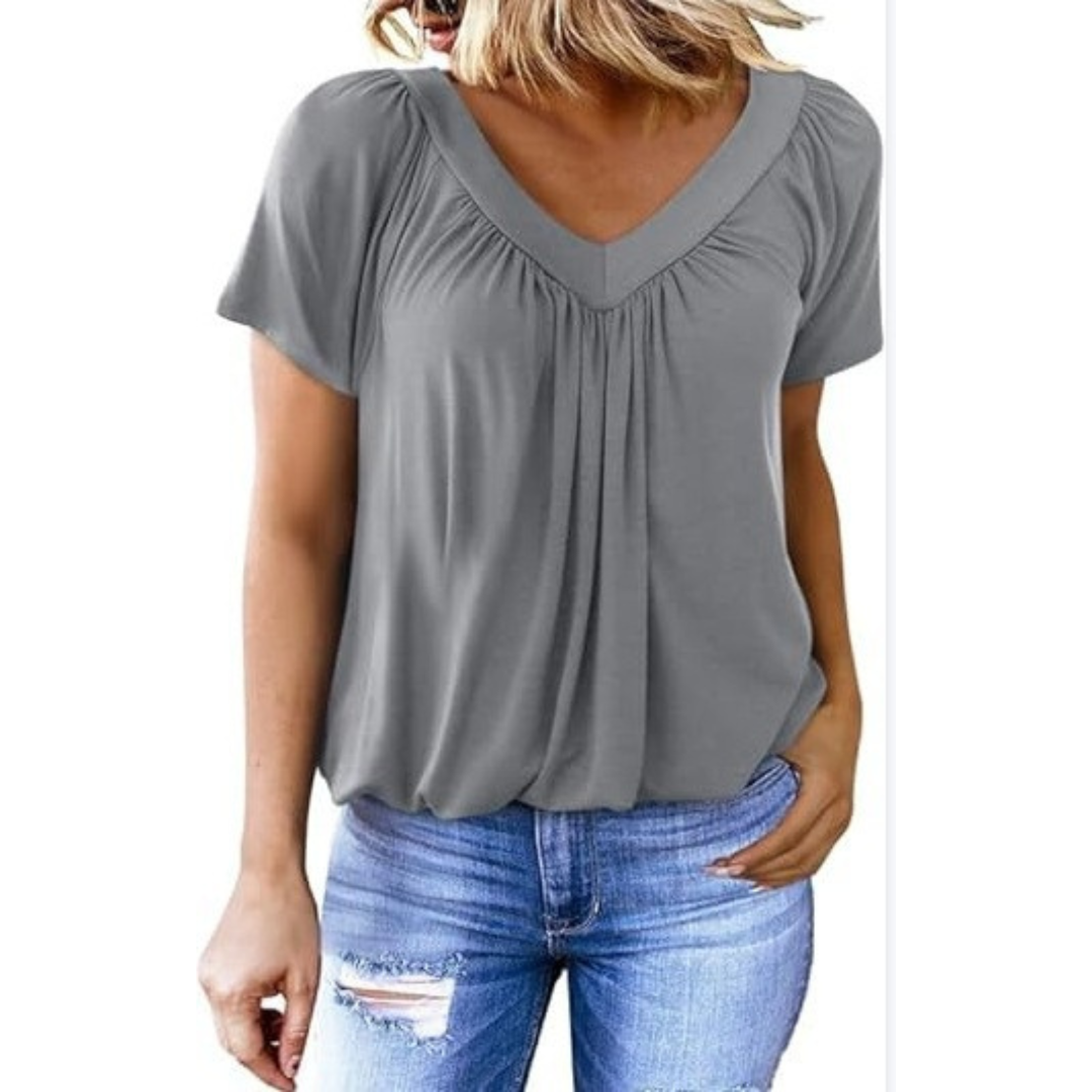 KENNEDY | Top casual con scollo a V