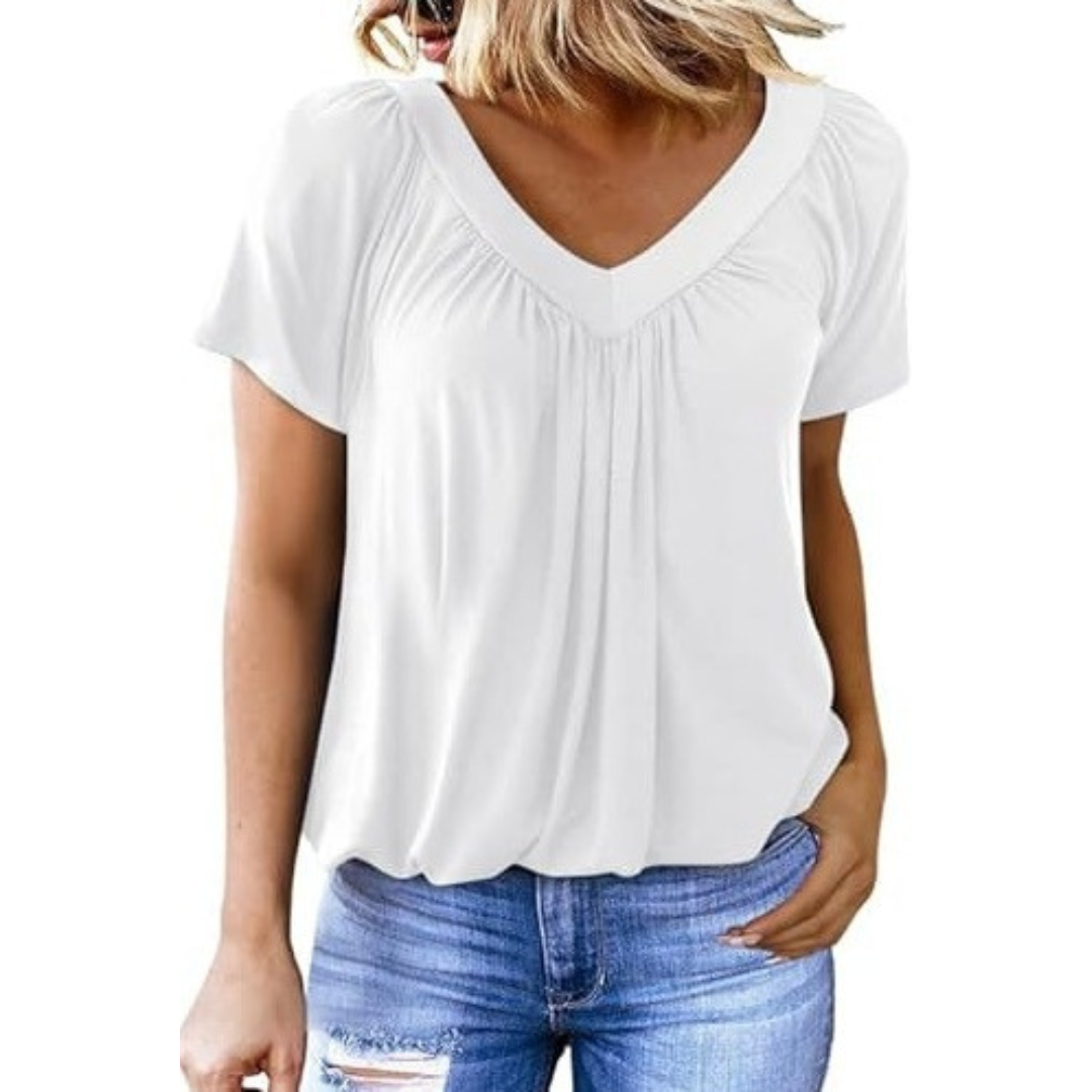 KENNEDY | Top casual con scollo a V