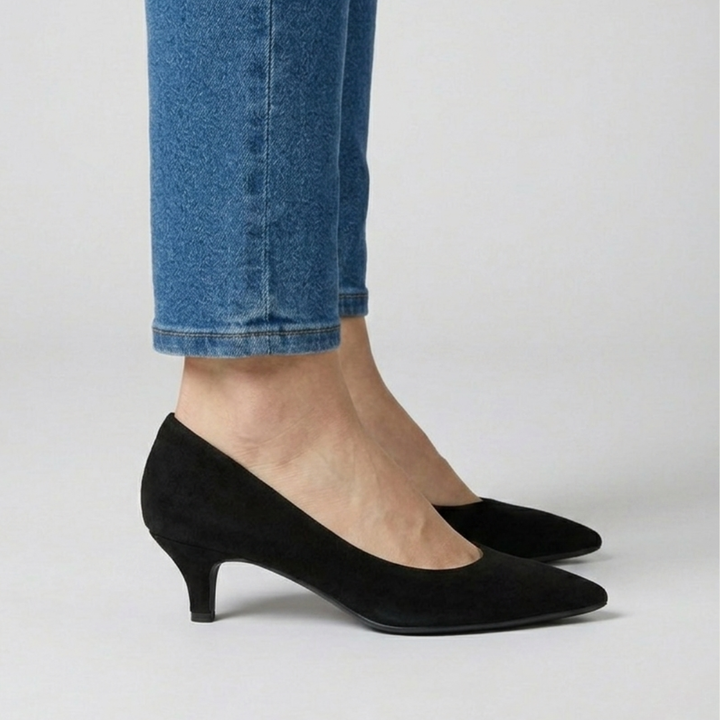 Victorie | Kitten Heel Camoscio