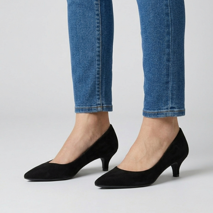 Victorie | Kitten Heel Camoscio