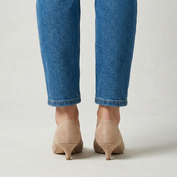 Victorie | Kitten Heel Camoscio