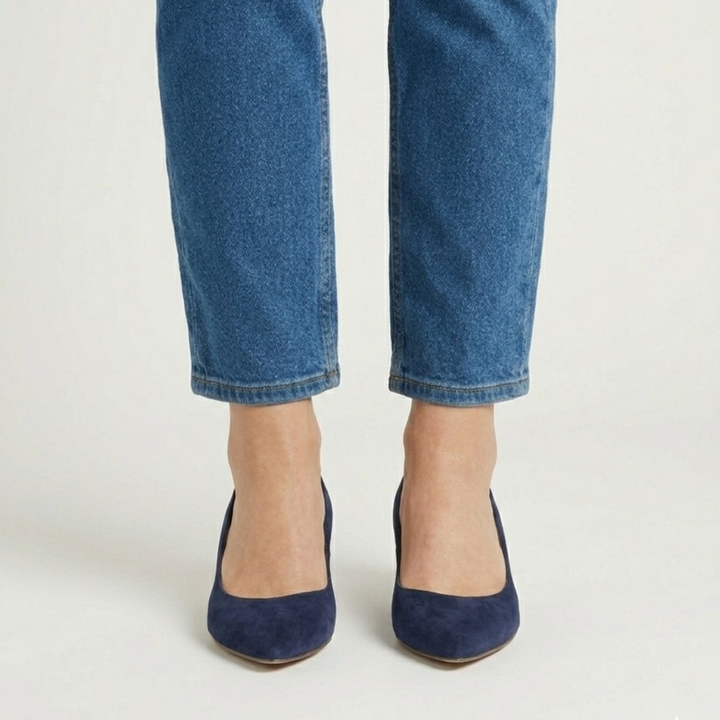 Victorie | Kitten Heel Camoscio