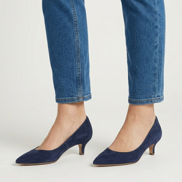 Victorie | Kitten Heel Camoscio