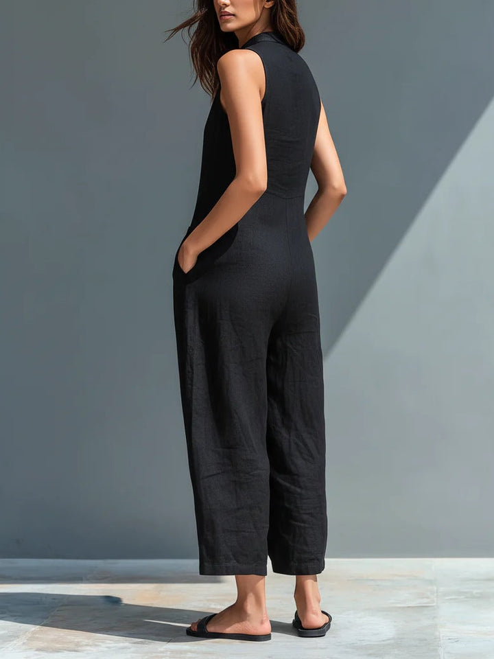 Letizia | Jumpsuit Minimalista Senza Maniche