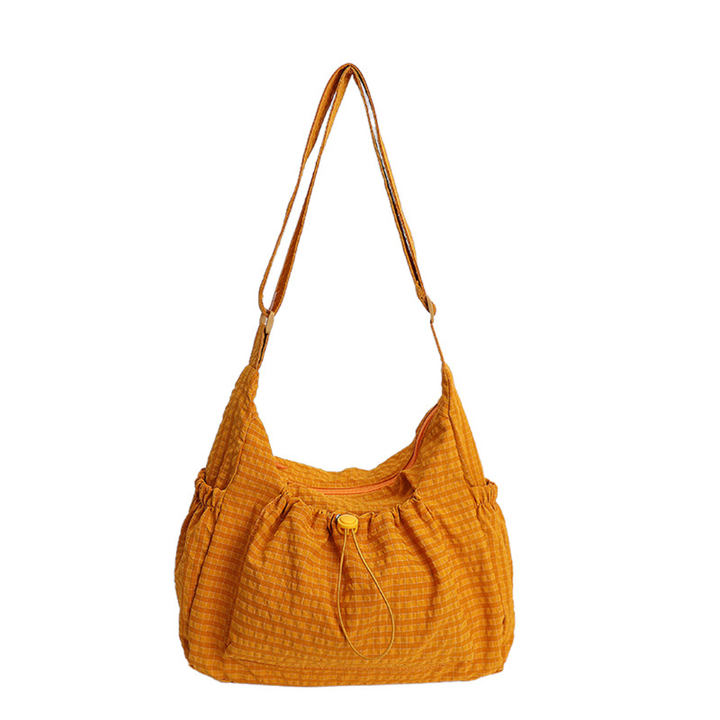 HARLOW™ – Plaid Drawstring Cloud Hobo Bag