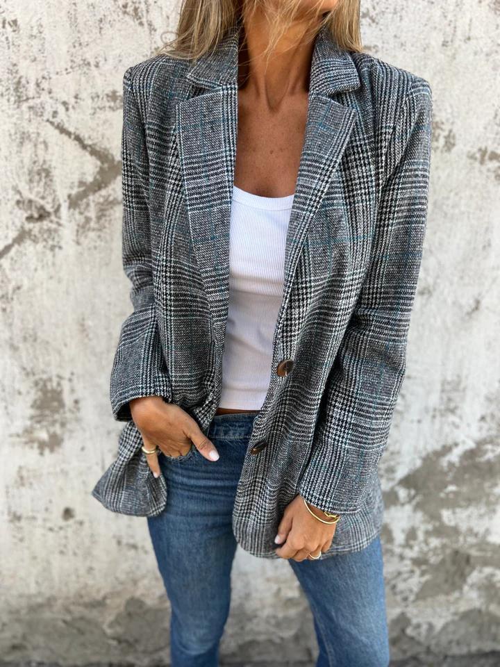 LUCINDA™ - Blazer Classico Scozzese