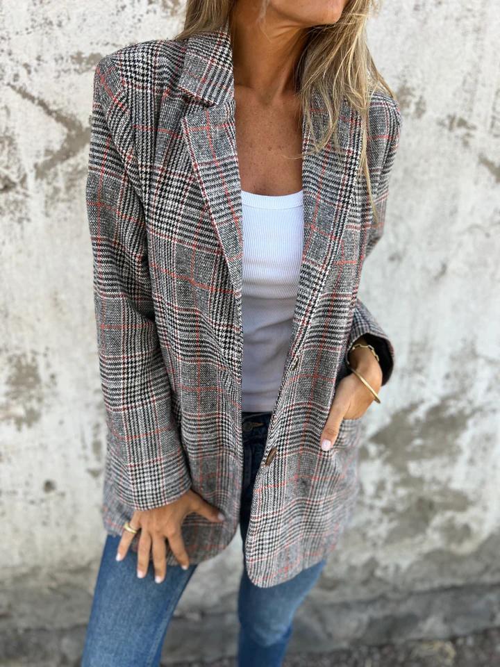 LUCINDA™ - Blazer Classico Scozzese