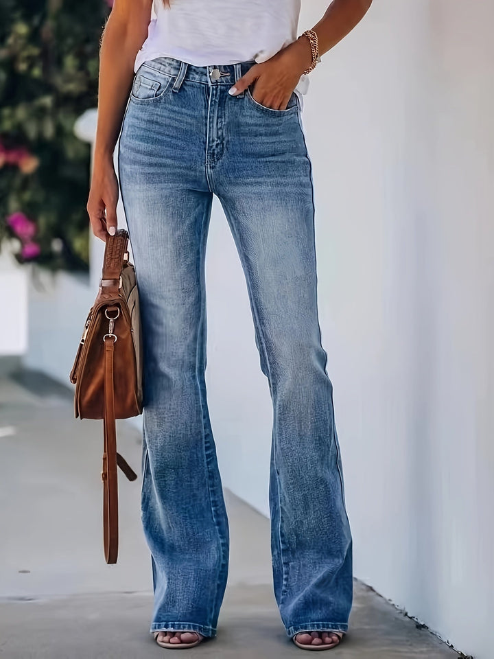 ESTELLE™ - Jeans a zampa classici a vita media