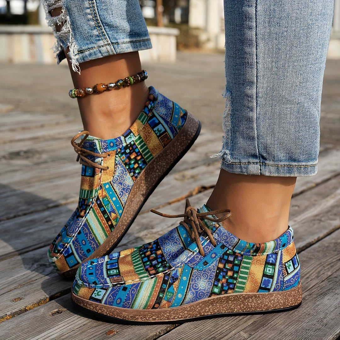 Patience | Colourful Retro Women's Shoes