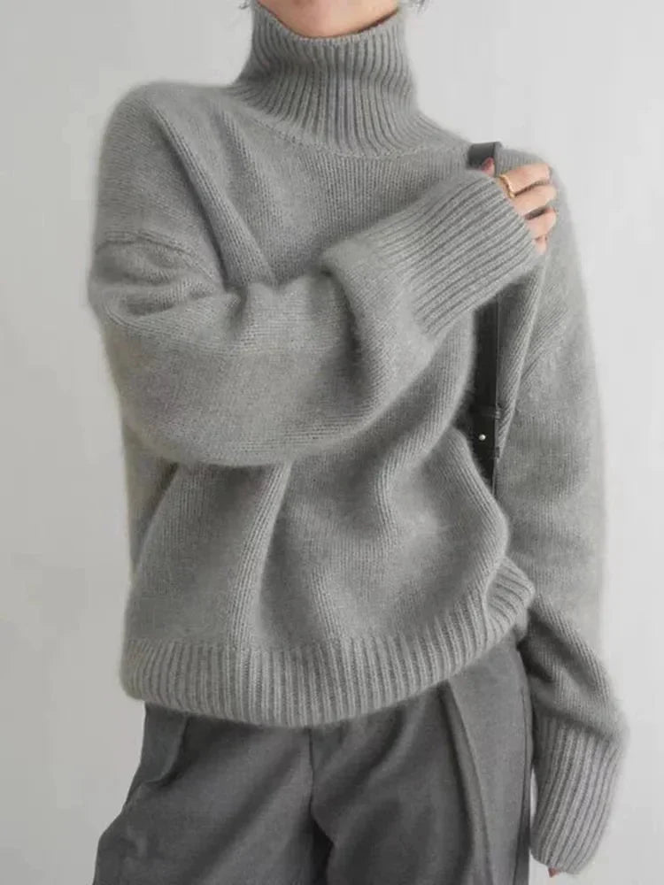 Amelia | Maglione a Collo Alto Comodo