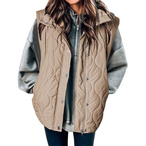 LIBBY™ - Gilet da donna casual imbottito trapuntato oversize leggero