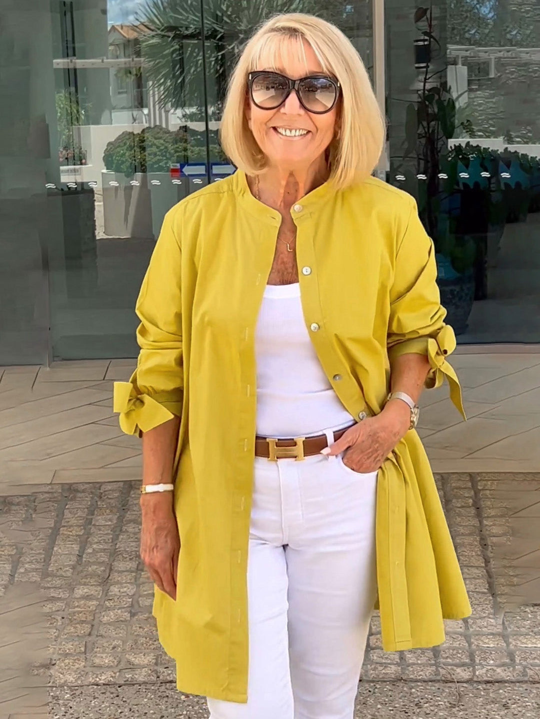 CÉLINA™ - Giacca Lunga Elegante