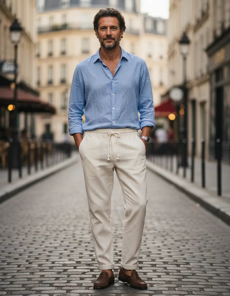 Sicilia | Pantaloni Lino Eleganti