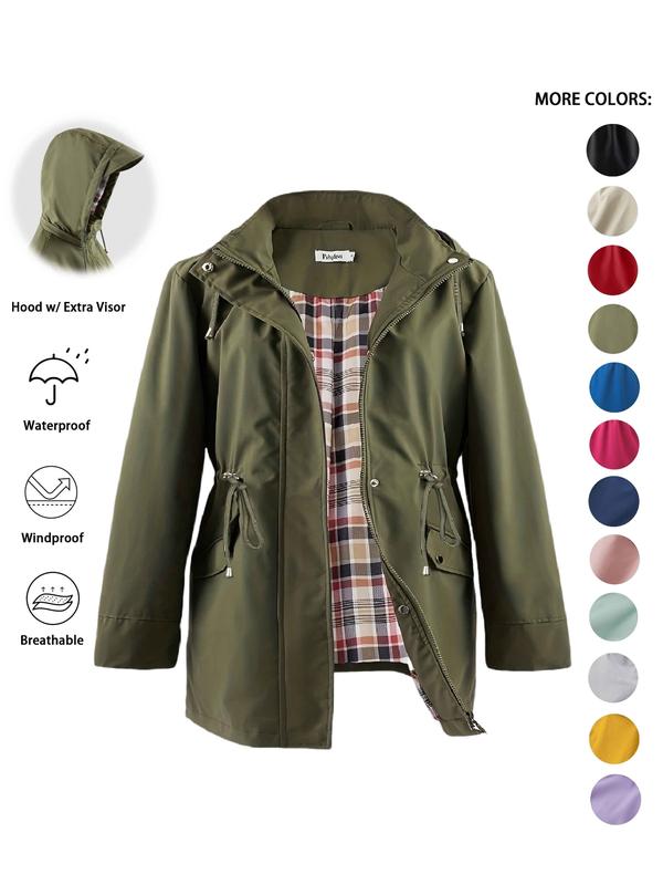 DENA™ - Trench con Cappuccio Leggero per Uscite Casual