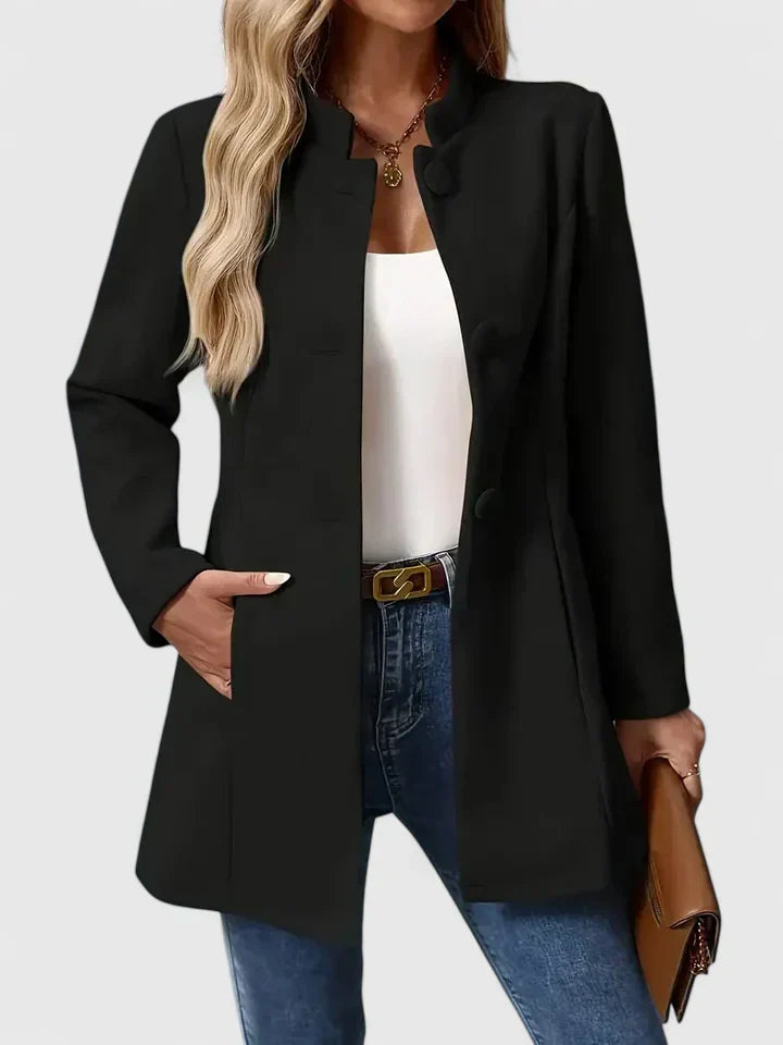 Collarless Elegant Jacket — view 2