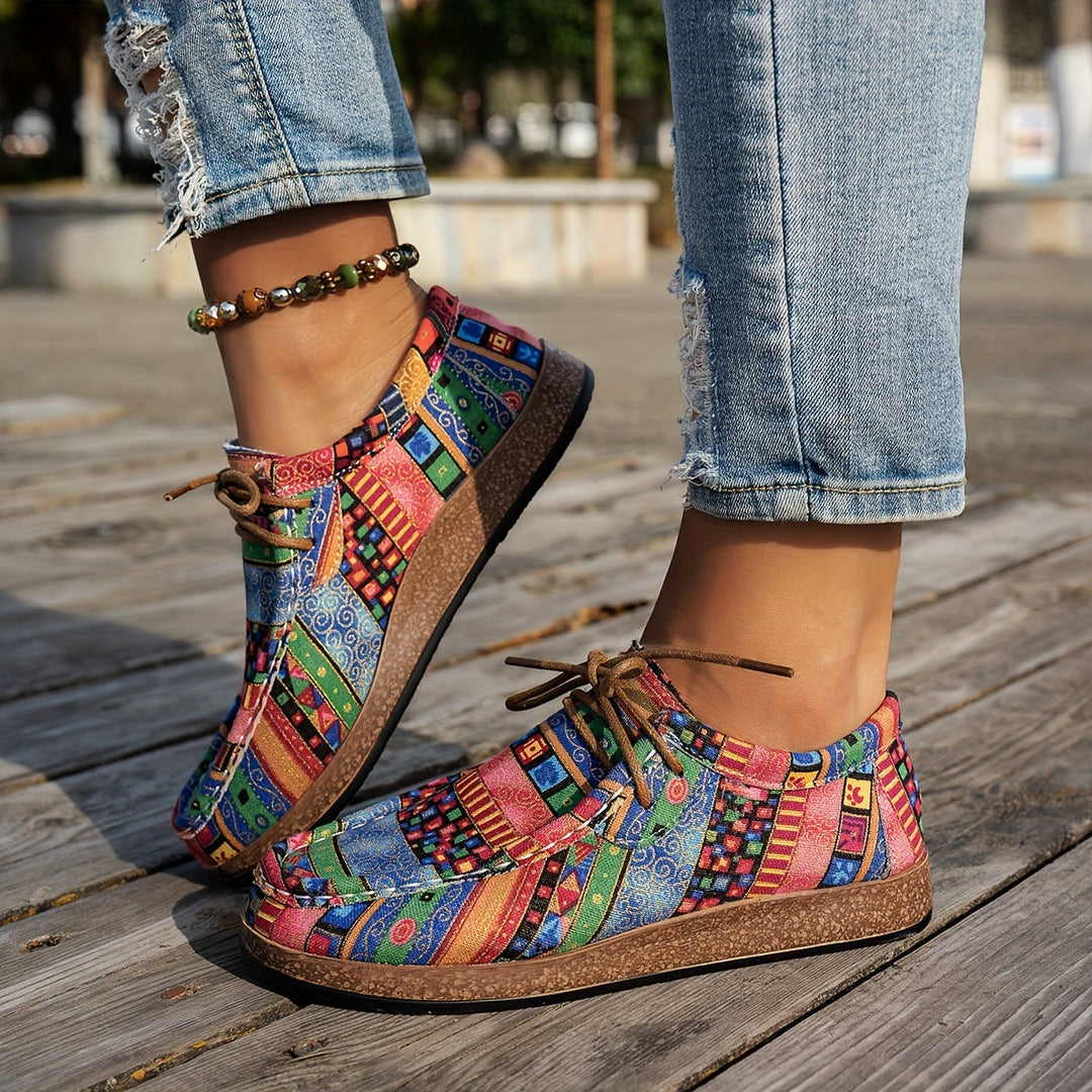 Patience | Colourful Retro Women's Shoes
