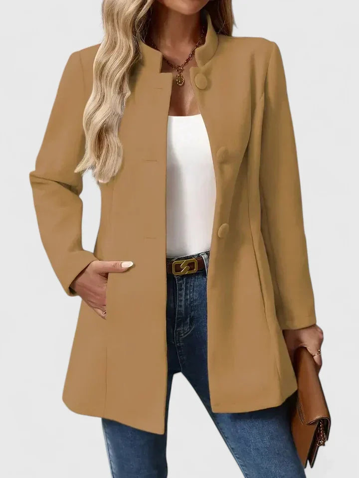Collarless Elegant Jacket — view 3