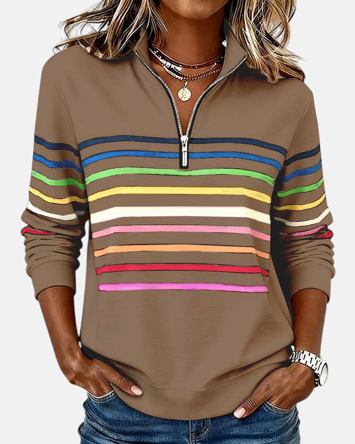 Barbara | Comfortable Striped Jumper