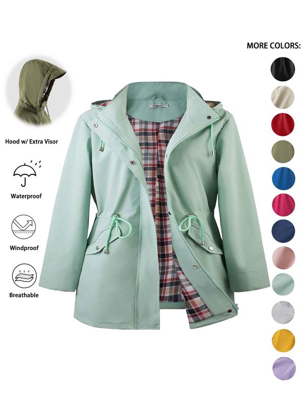 DENA™ - Trench con Cappuccio Leggero per Uscite Casual