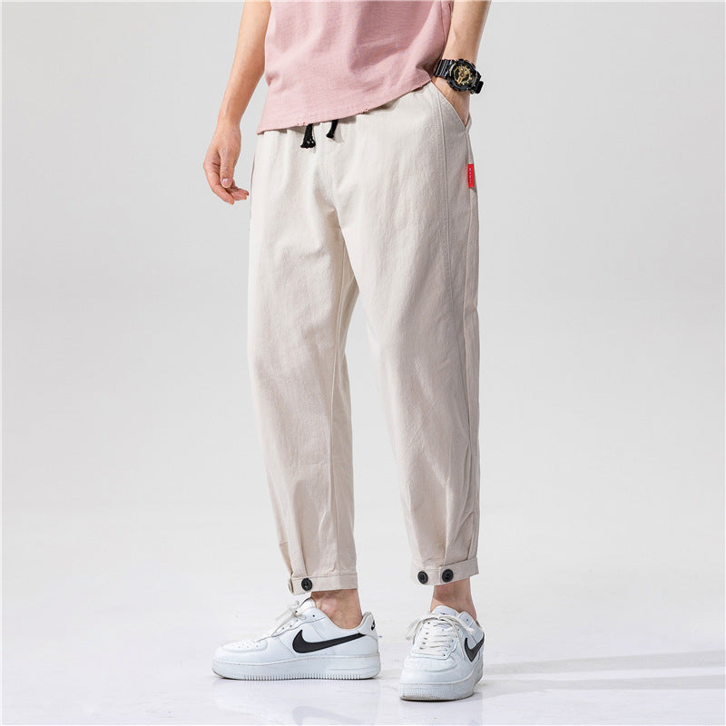 Theo | Slim-Fit Cotton Trousers