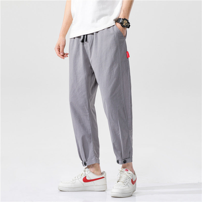 Theo | Slim-Fit Cotton Trousers