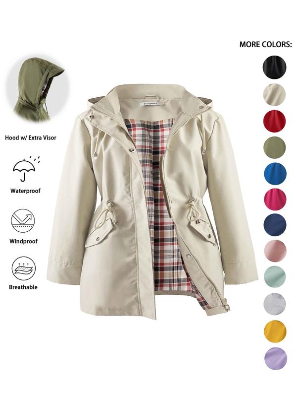 DENA™ - Trench con Cappuccio Leggero per Uscite Casual