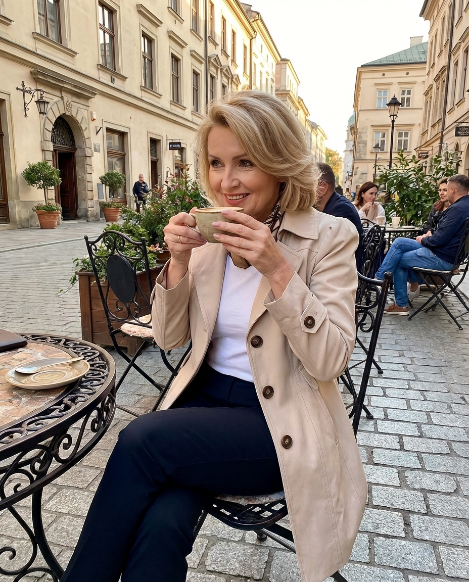 Olivia – Elegante cappotto estivo vintage
