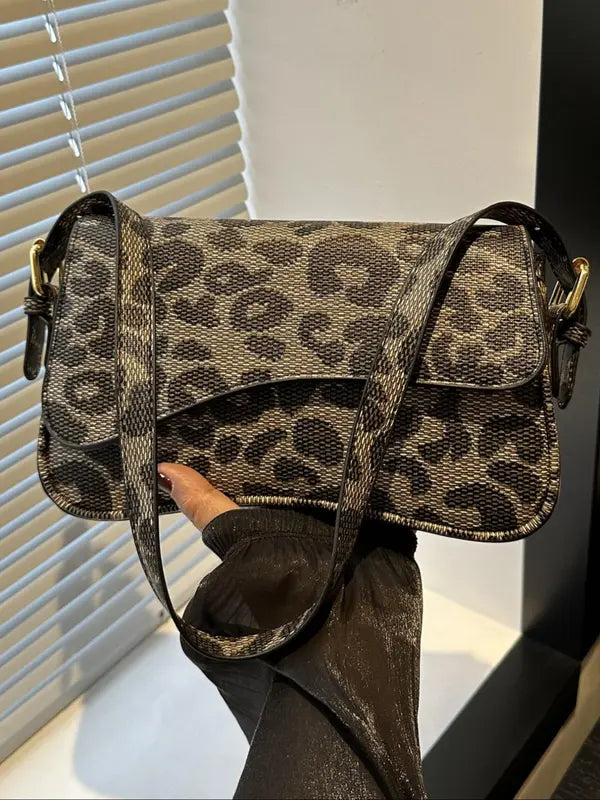 GHERMAE™ - Borsa a tracolla alla moda da donna con patta, adatta a tutte le stagioni