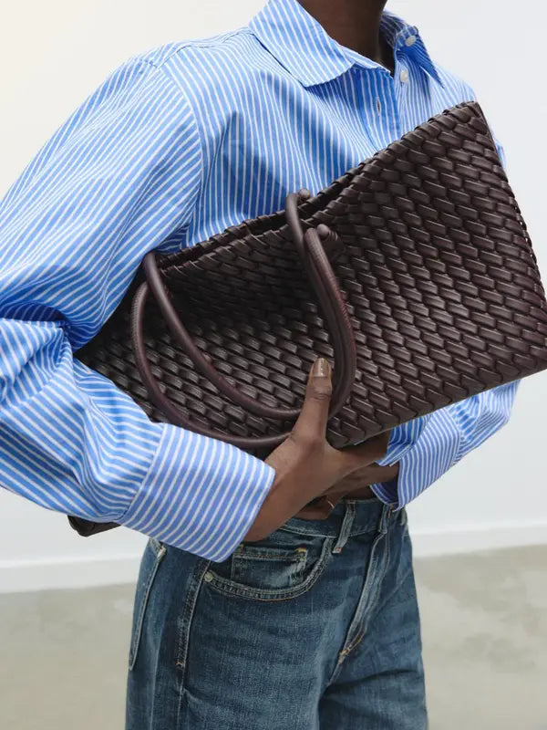 LINDSAY™ - Elegante borsa tote intrecciata per l'uso quotidiano