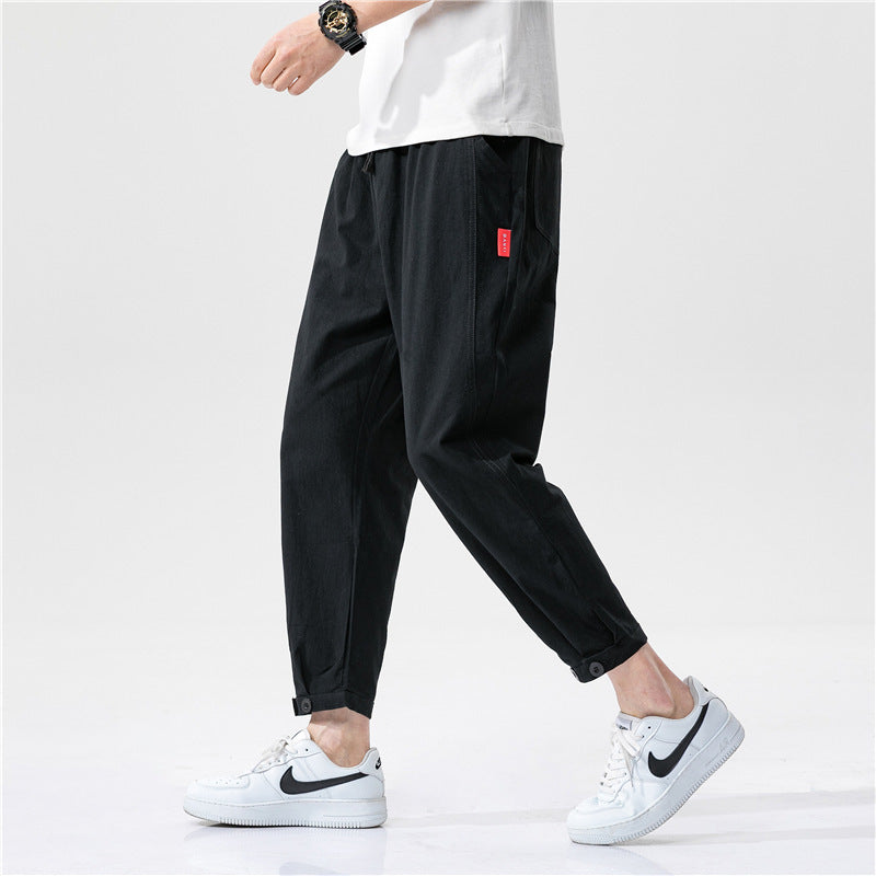 Theo | Slim-Fit Cotton Trousers
