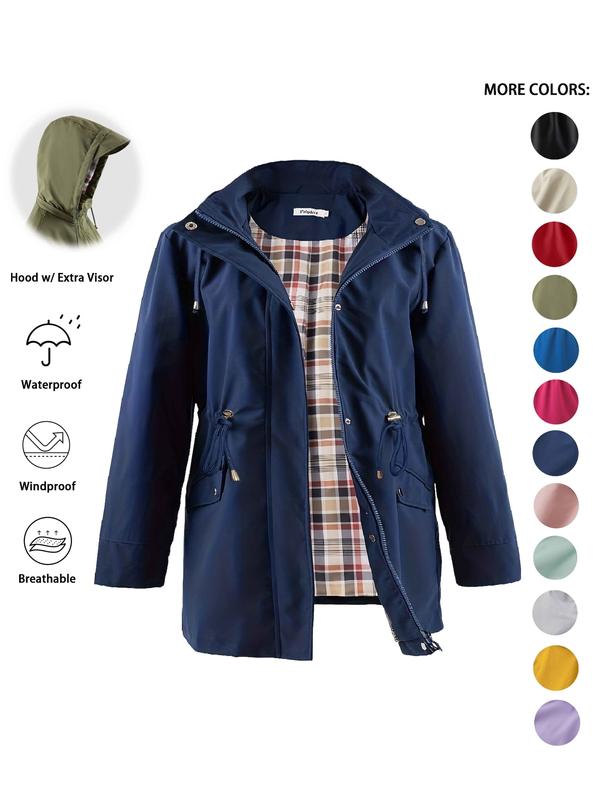 DENA™ - Trench con Cappuccio Leggero per Uscite Casual