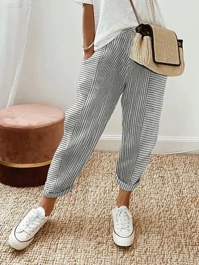 Sylvia | Striped Trousers