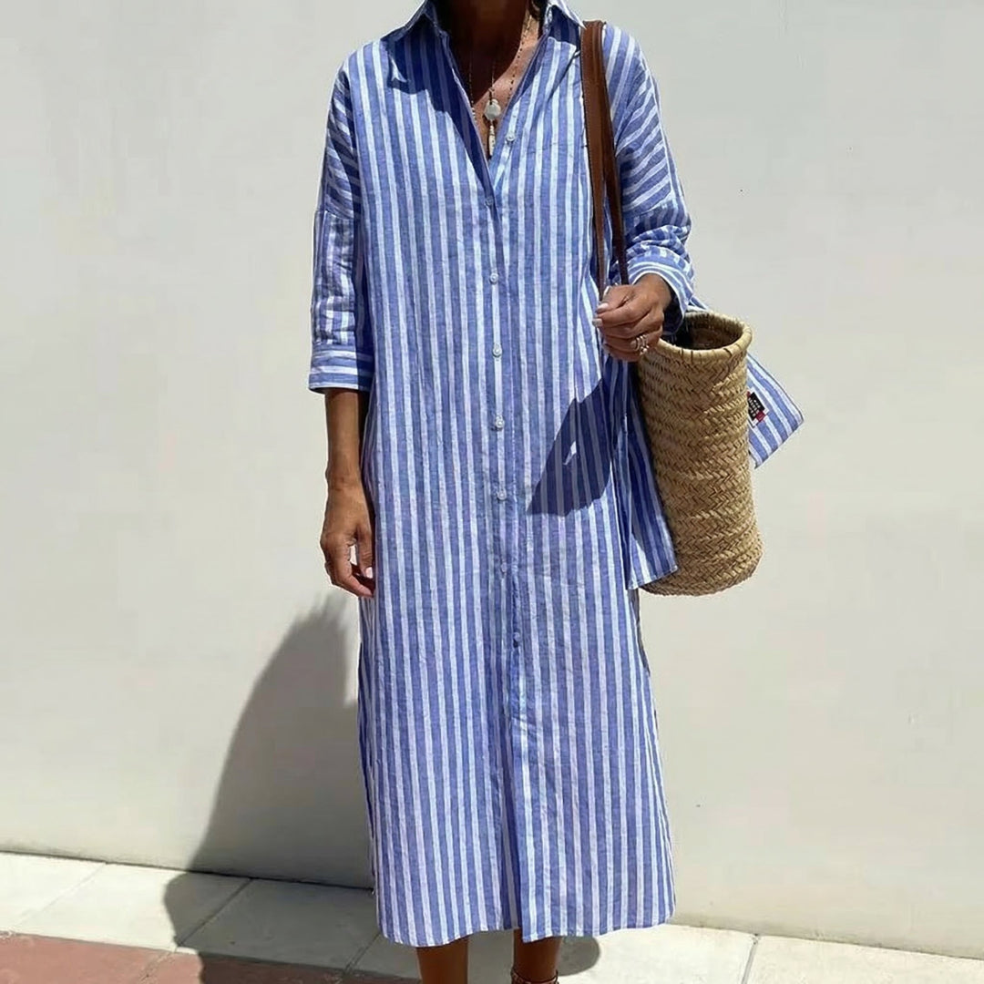 Skylar | Abito a camicia a righe