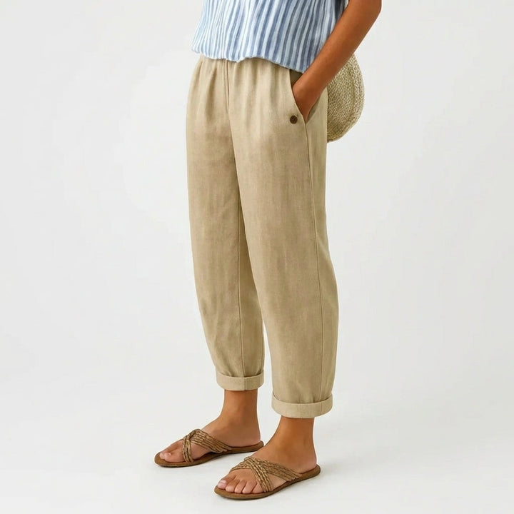 Stella | Pantaloni intramontabili effetto lino