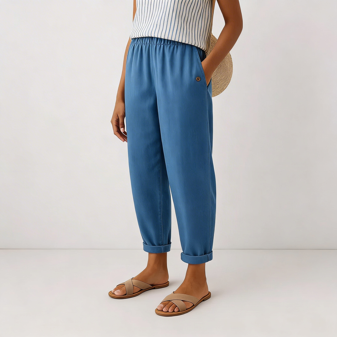 Stella | Pantaloni intramontabili effetto lino