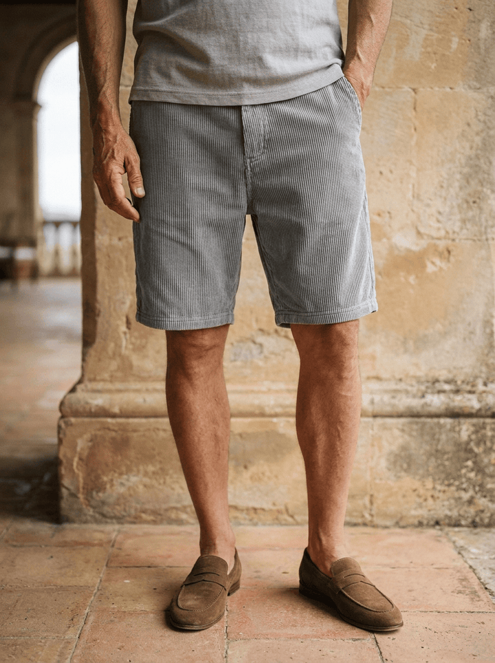 David | Pantaloncini Estivi in Velluto a Coste Luxury