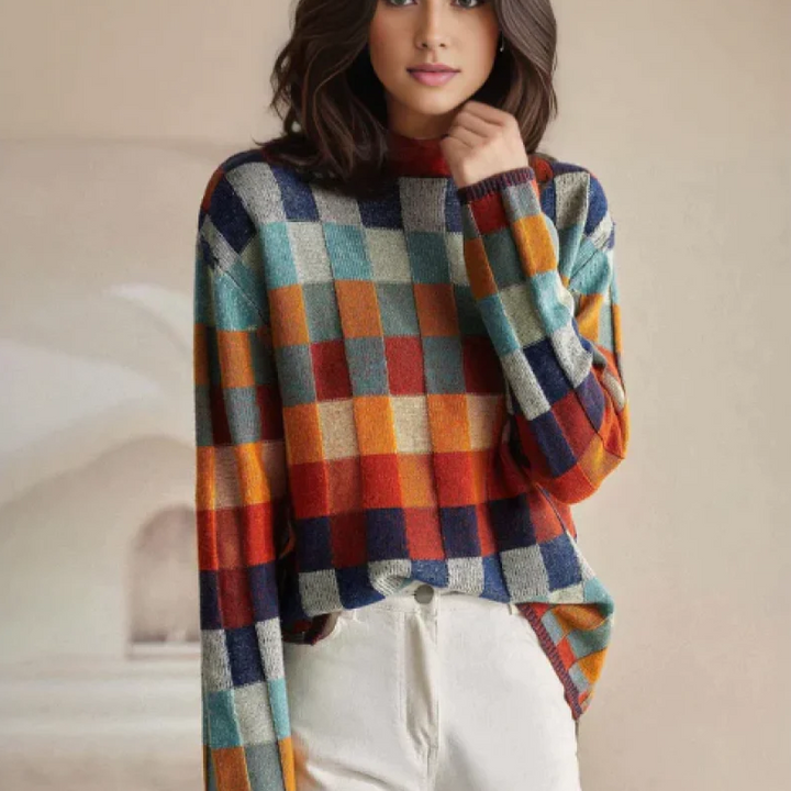 MIA™ - Maglione Scozzese di Ispirazione Retrò