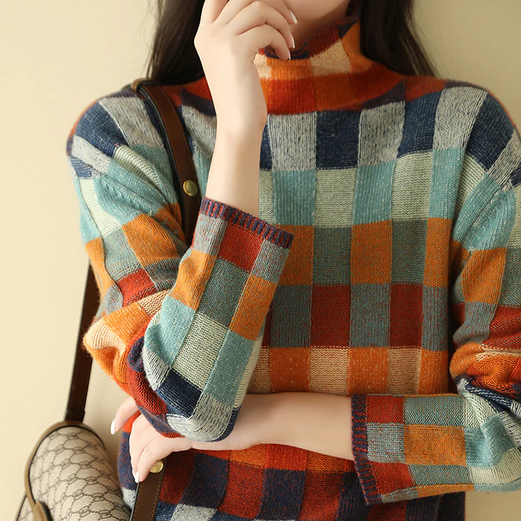 MIA™ - Maglione Scozzese di Ispirazione Retrò