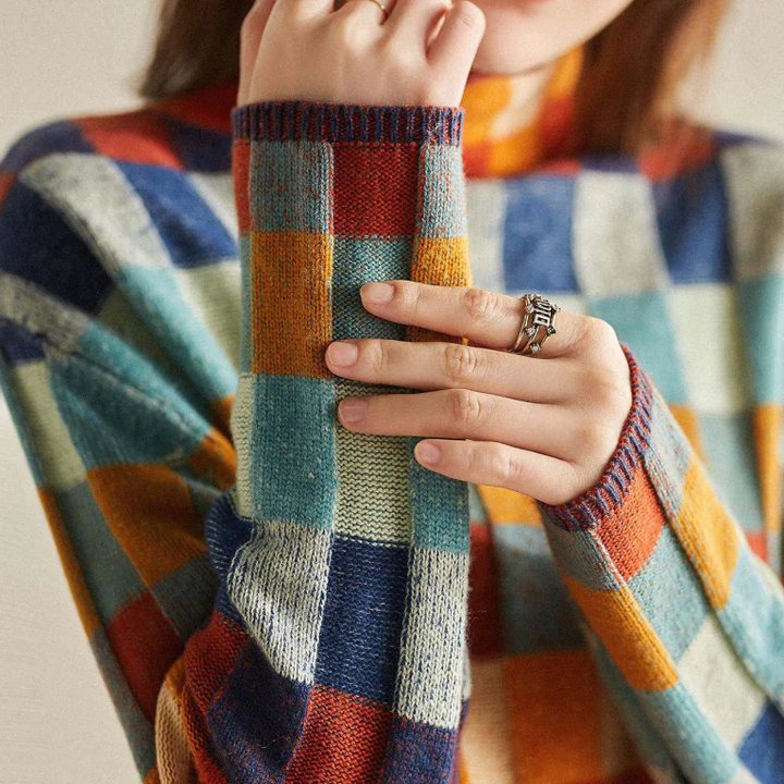 MIA™ - Maglione Scozzese di Ispirazione Retrò