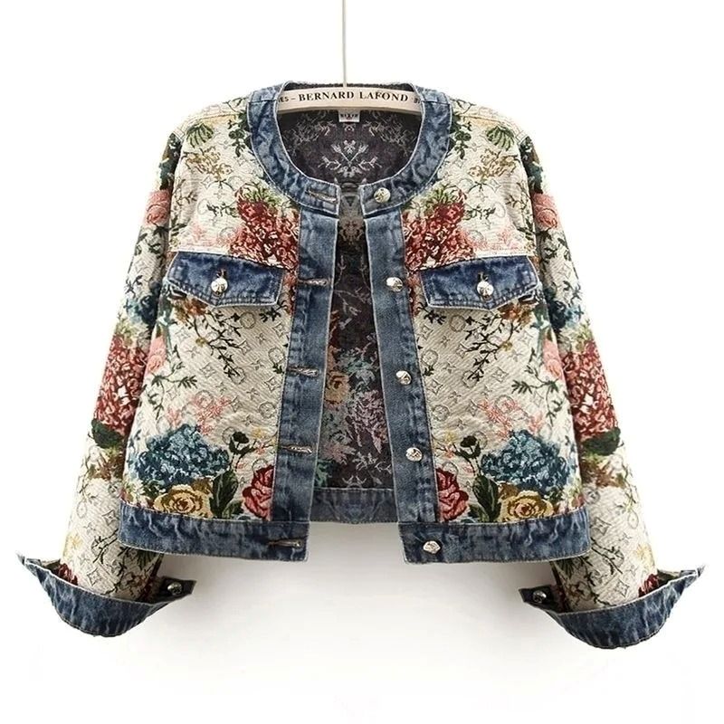 Rosemary | Giacca corta patchwork floreale