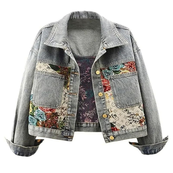 Rosemary | Giacca corta patchwork floreale
