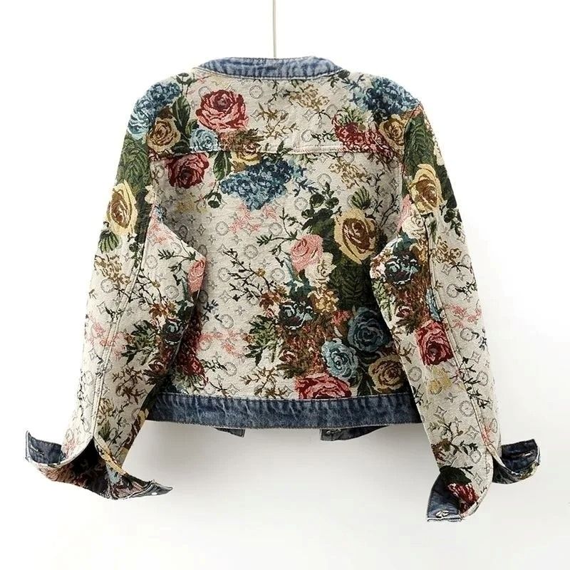 Rosemary | Giacca corta patchwork floreale